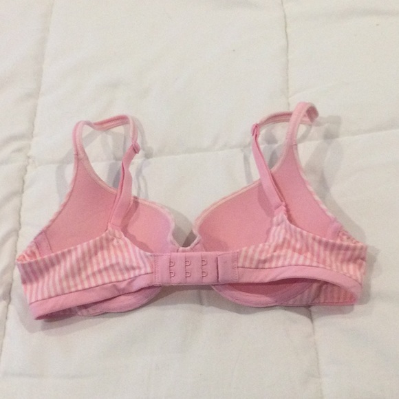 Victoria’s Secret pink and white striped bra, 32B. - Picture 2 of 3